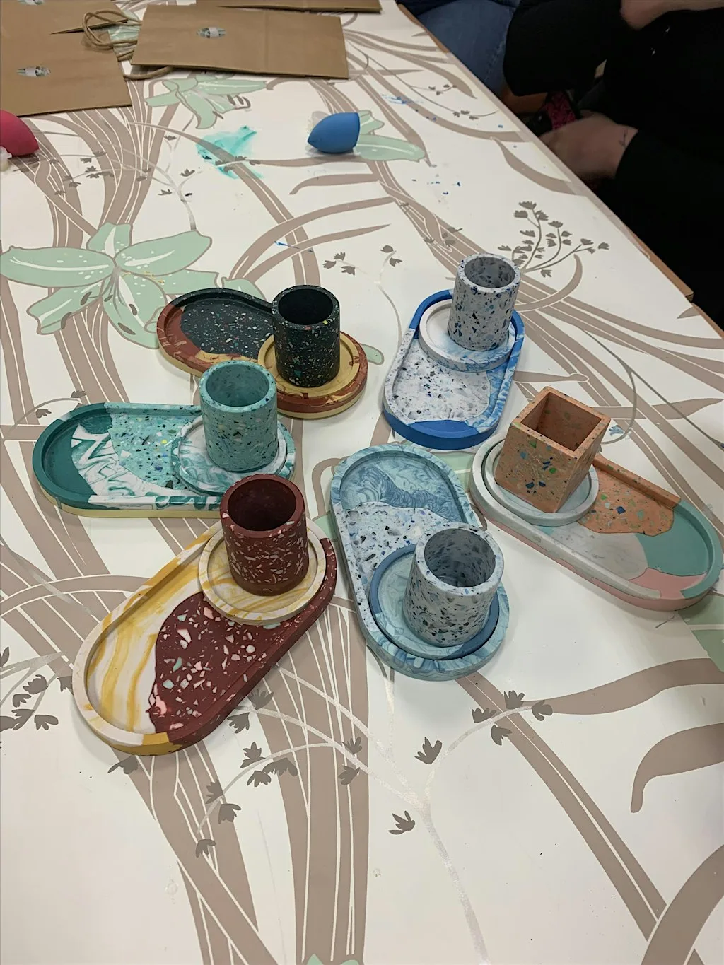 Intro to Jesmonite - The Oval Tray Workshop in Collingham nr Wetherby at Collingham Memorial Hall