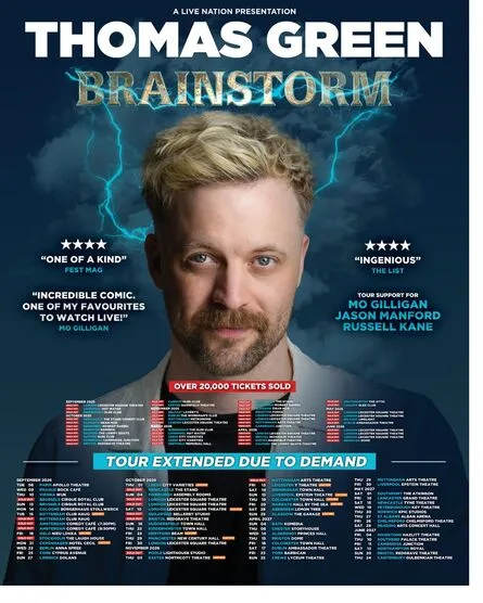 Thomas Green: Brainstorm. Plus, special guests.