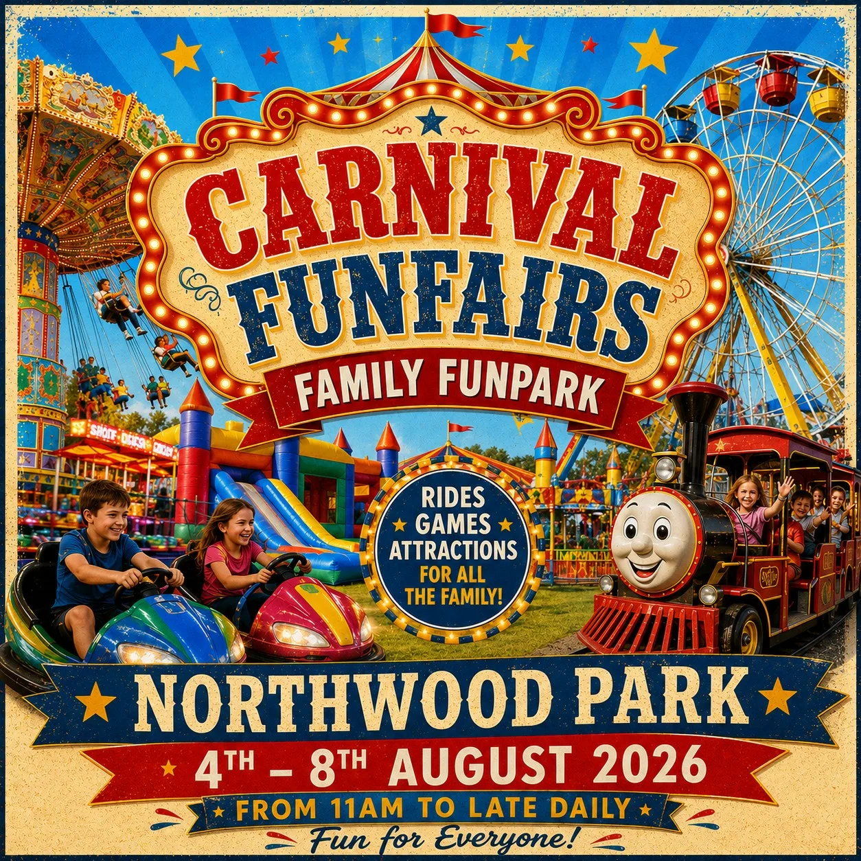 Family Funfair in Northwood Park (Cowes 200) at Northwood House