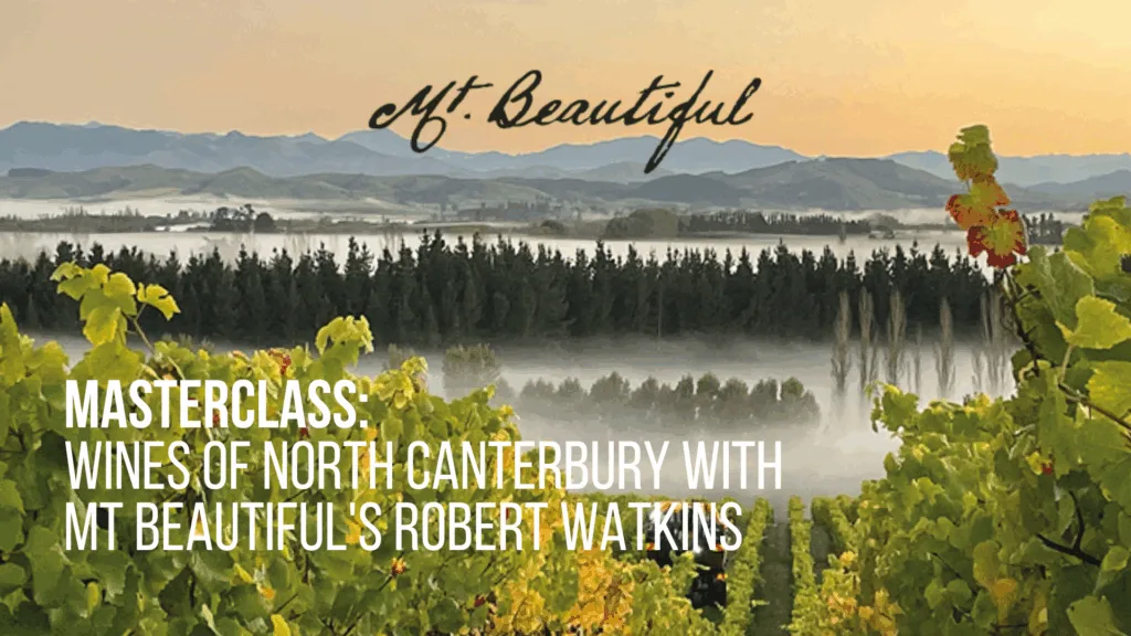 Masterclass: Wines of North Canterbury with Mt Beautiful’s Robert Watkins at The Jericho Wine Rooms