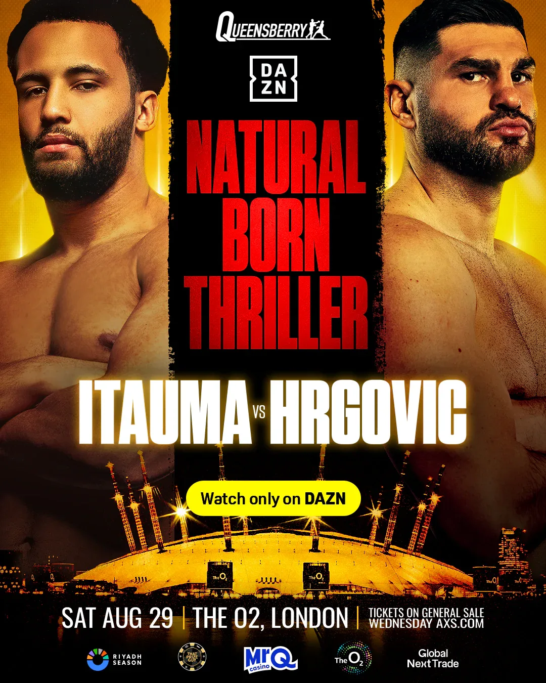 Moses Itauma vs Filip Hrgovic: Natural Born Thriller at The O2 Arena