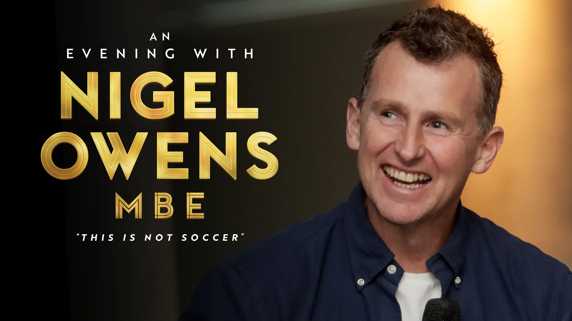 An Evening with Nigel Owens MBE at Victoria Hall, Stoke-on-Trent
