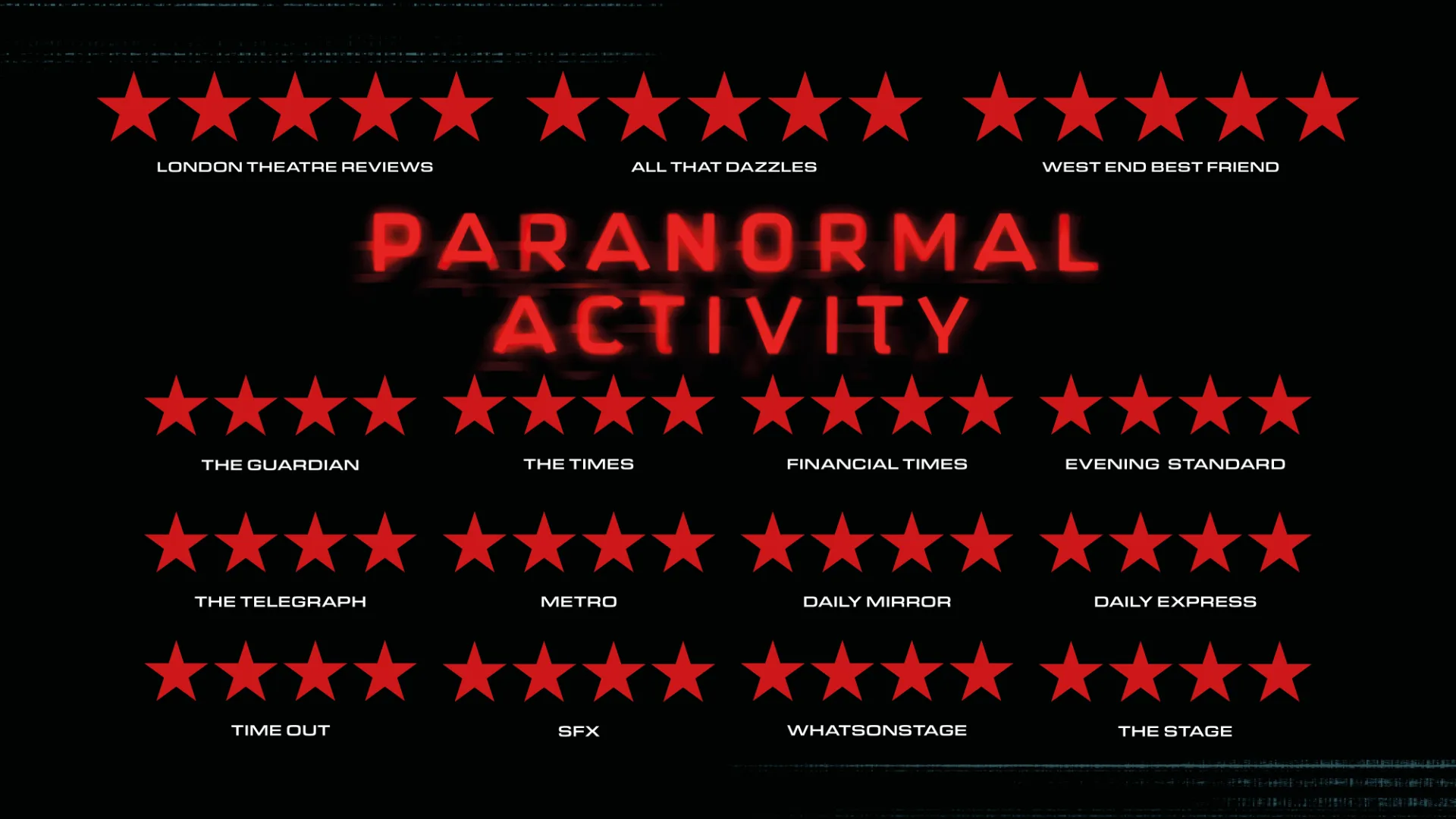 Paranormal Activity: From August 8th, 2026 at Ambassadors Theatre