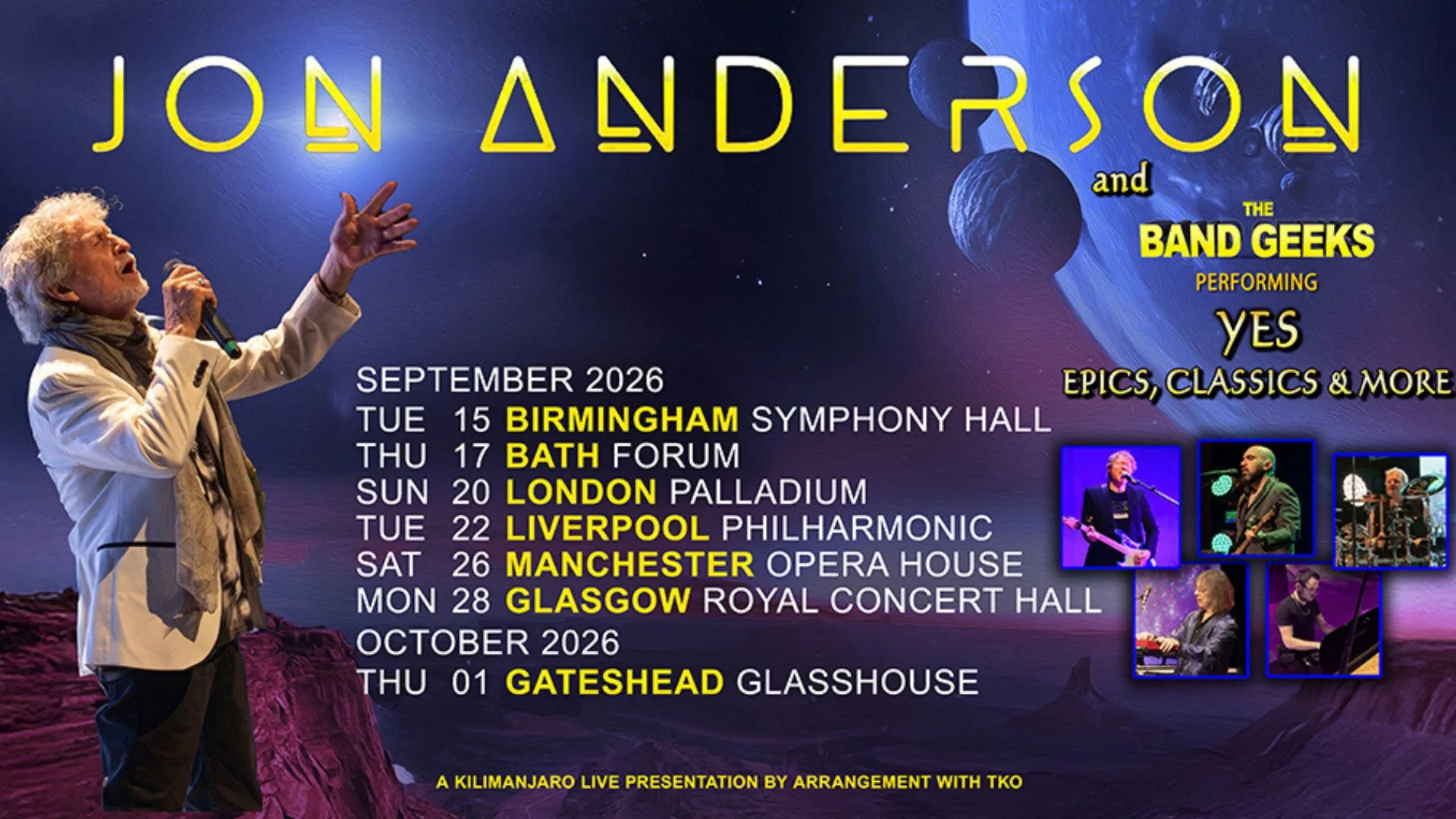 Jon Anderson & The Band Geeks at Opera House Manchester