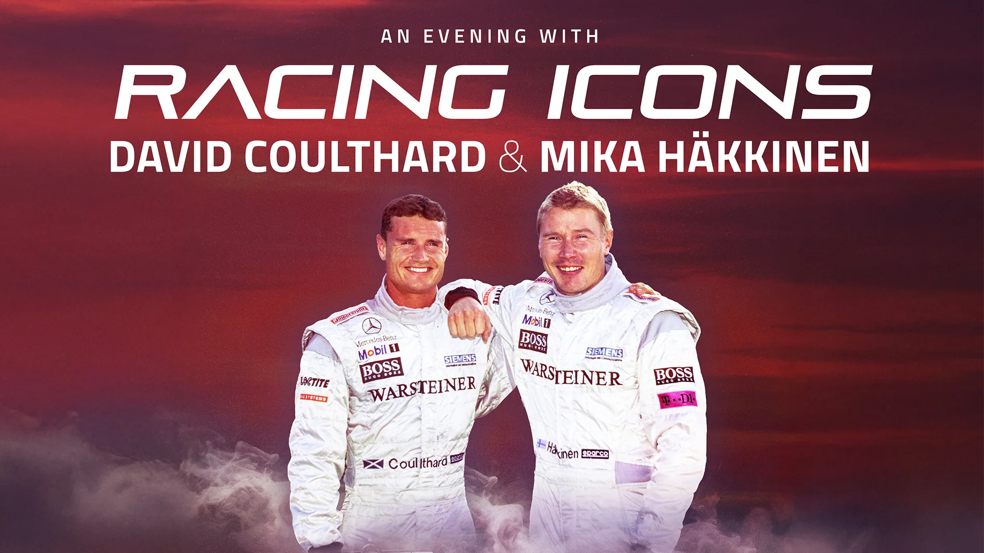 An Evening with Racing Icons David Coulthard & Mika Häkkinen at Swansea Building Society Arena