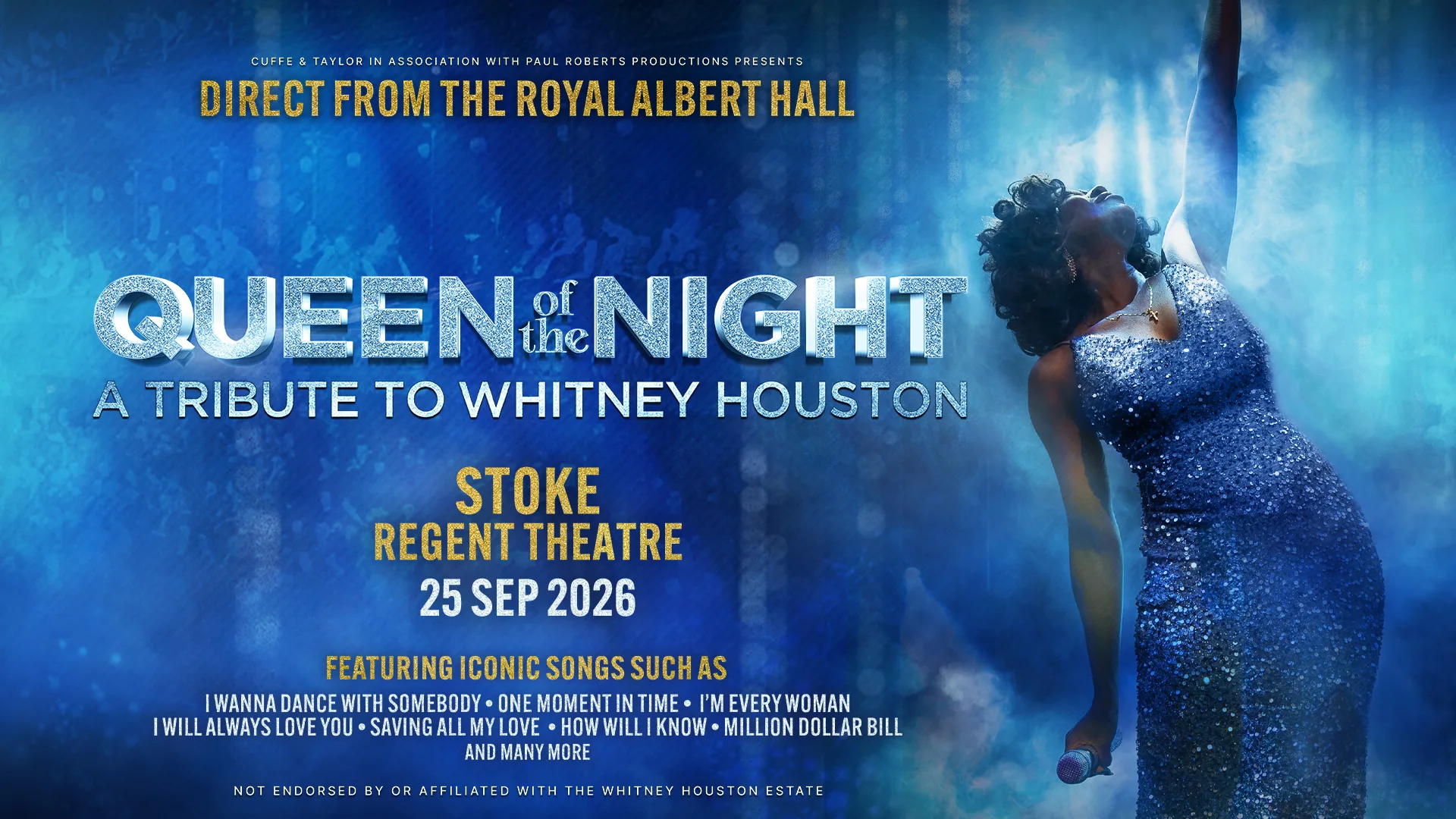 Queen of the Night - A Tribute to Whitney Houston at Regent Theatre, Stoke-on-Trent