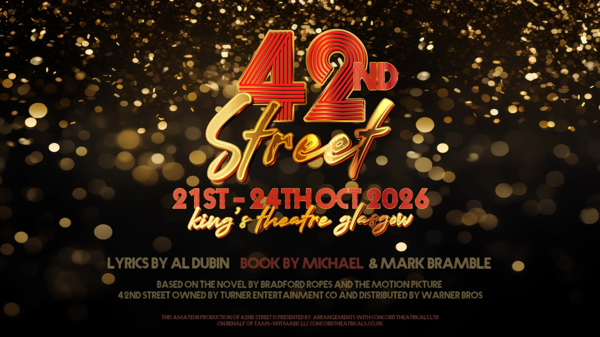 GLOC presents 42nd Street at King's Theatre, Glasgow