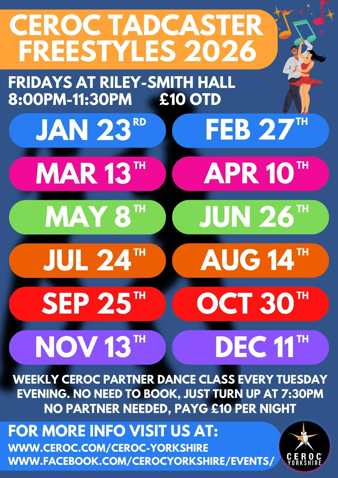 Ceroc Modern Jive Freestyle at Riley Smith Hall