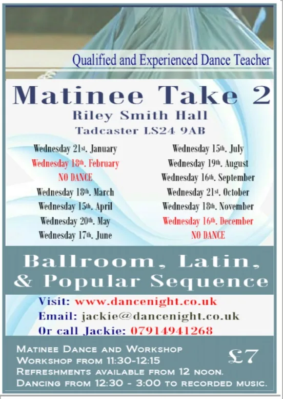 Matinee Take 2, Ballroom, Latin and Popular Sequence Social Dance