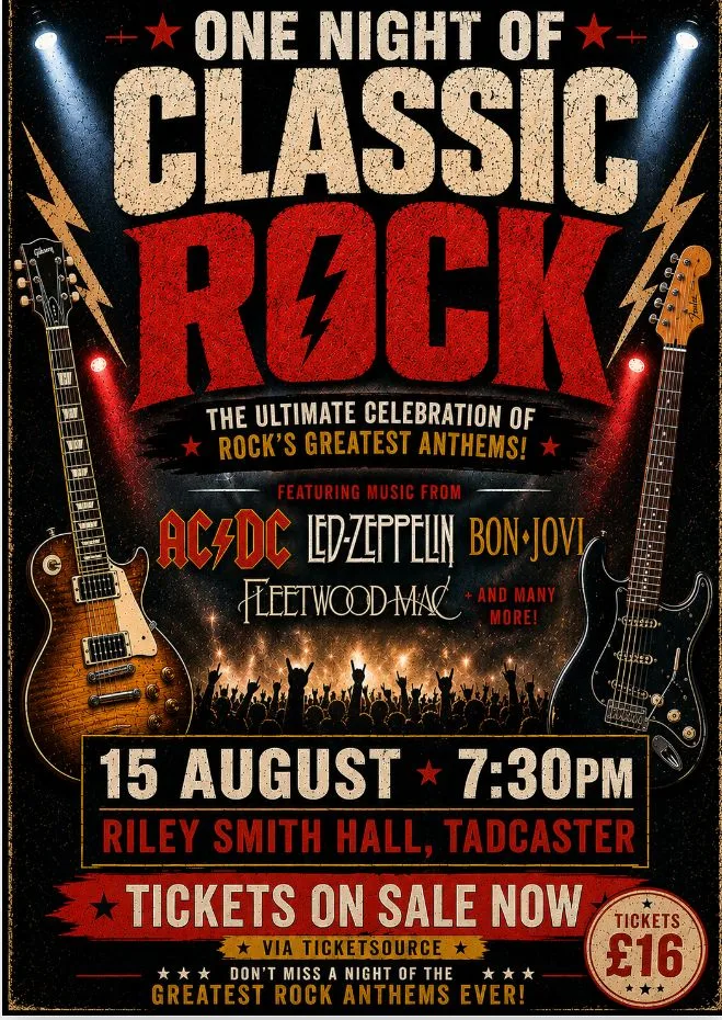 One Night of Classic Rock at Riley Smith Hall