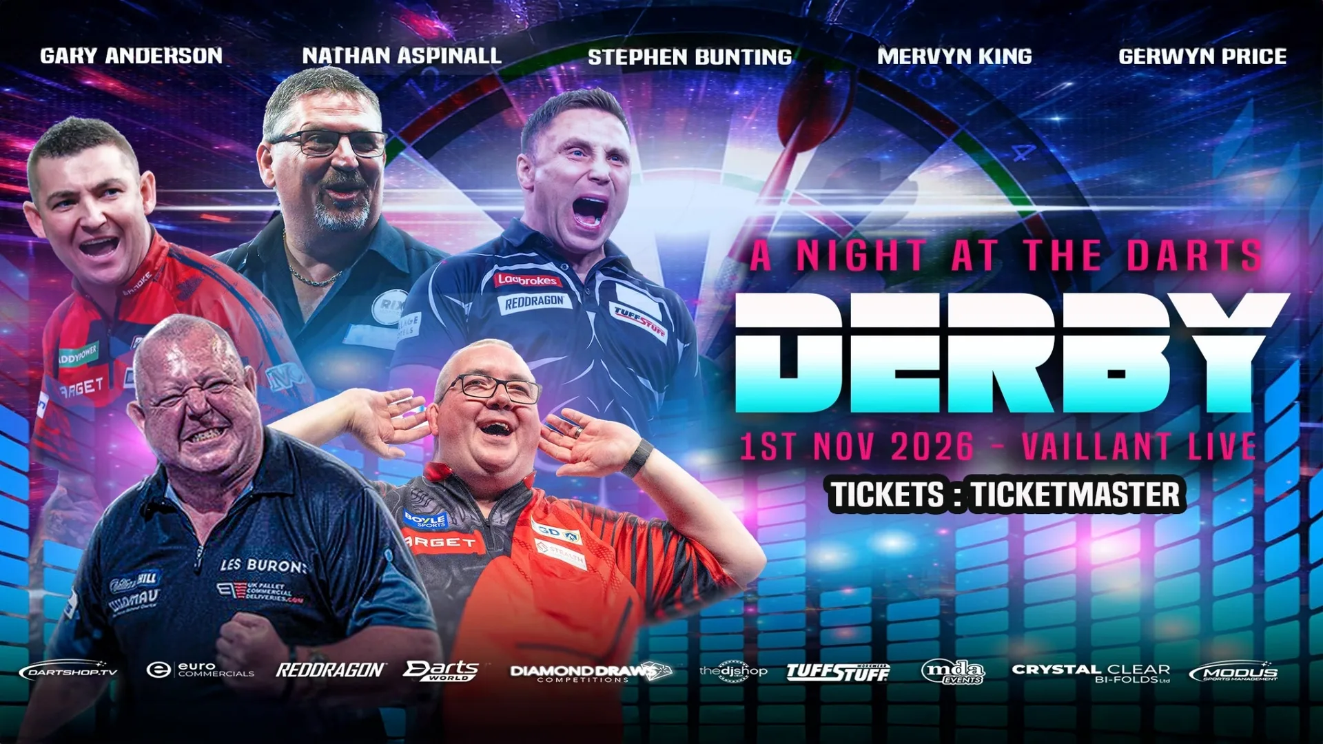 A Night at the Darts - Live Lounge Premium Package at Vaillant Live, Derby
