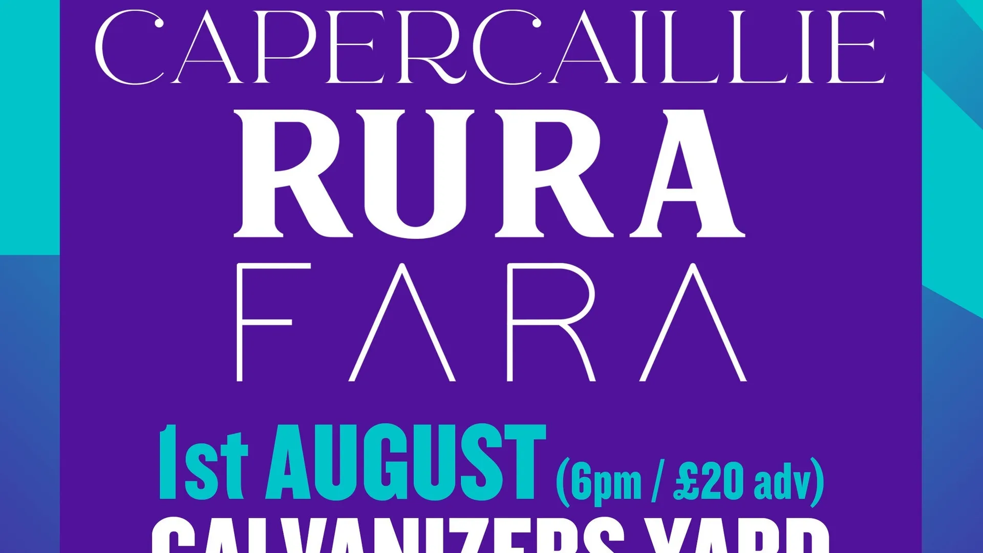 Capercaillie, Rura & Fara at Galvanizers Yard SWG3