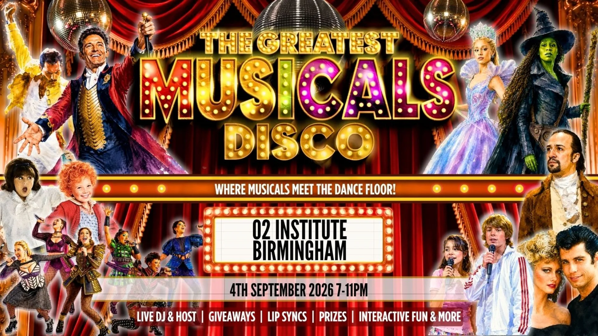 The Greatest Musicals Disco at O2 Institute2 Birmingham