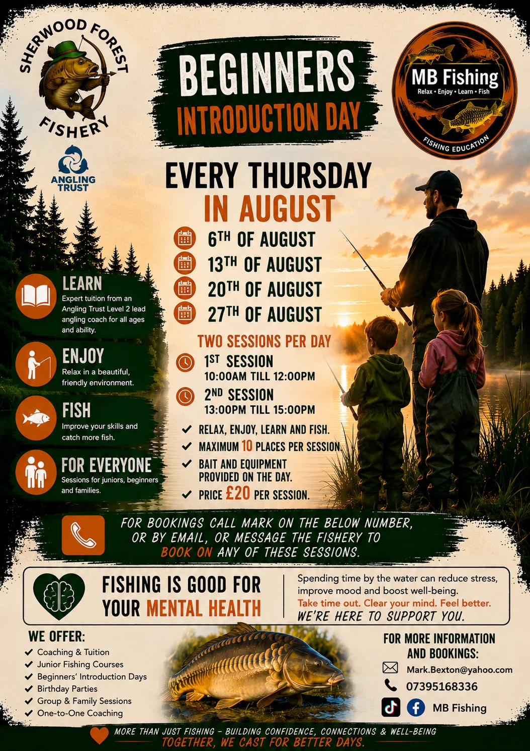 Beginners Introduction Day at Sherwood Forest Fishery