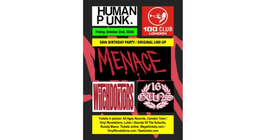 Menace - 50th anniversary show at 100 Club