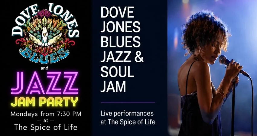 DOVE JONES CONNECTION BLUES & JAZZ JAM PARTY at The Spice of Life Soho at The Spice of Life Soho