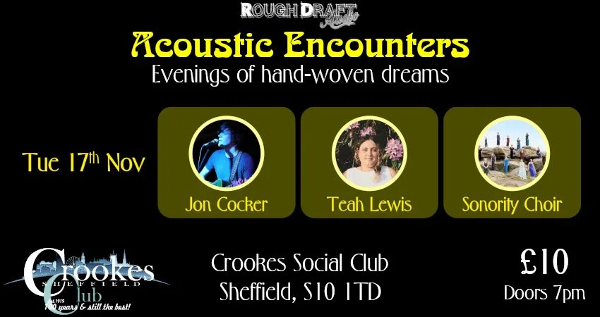 Acoustic Encounters - November 2026 at Crookes Social Club