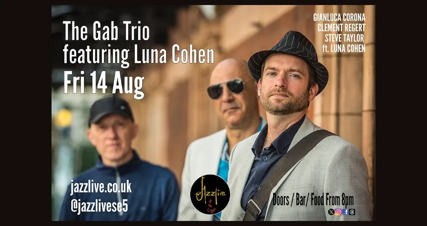 The Gab Trio plus Luna Cohen at Jazzlive at The Crypt