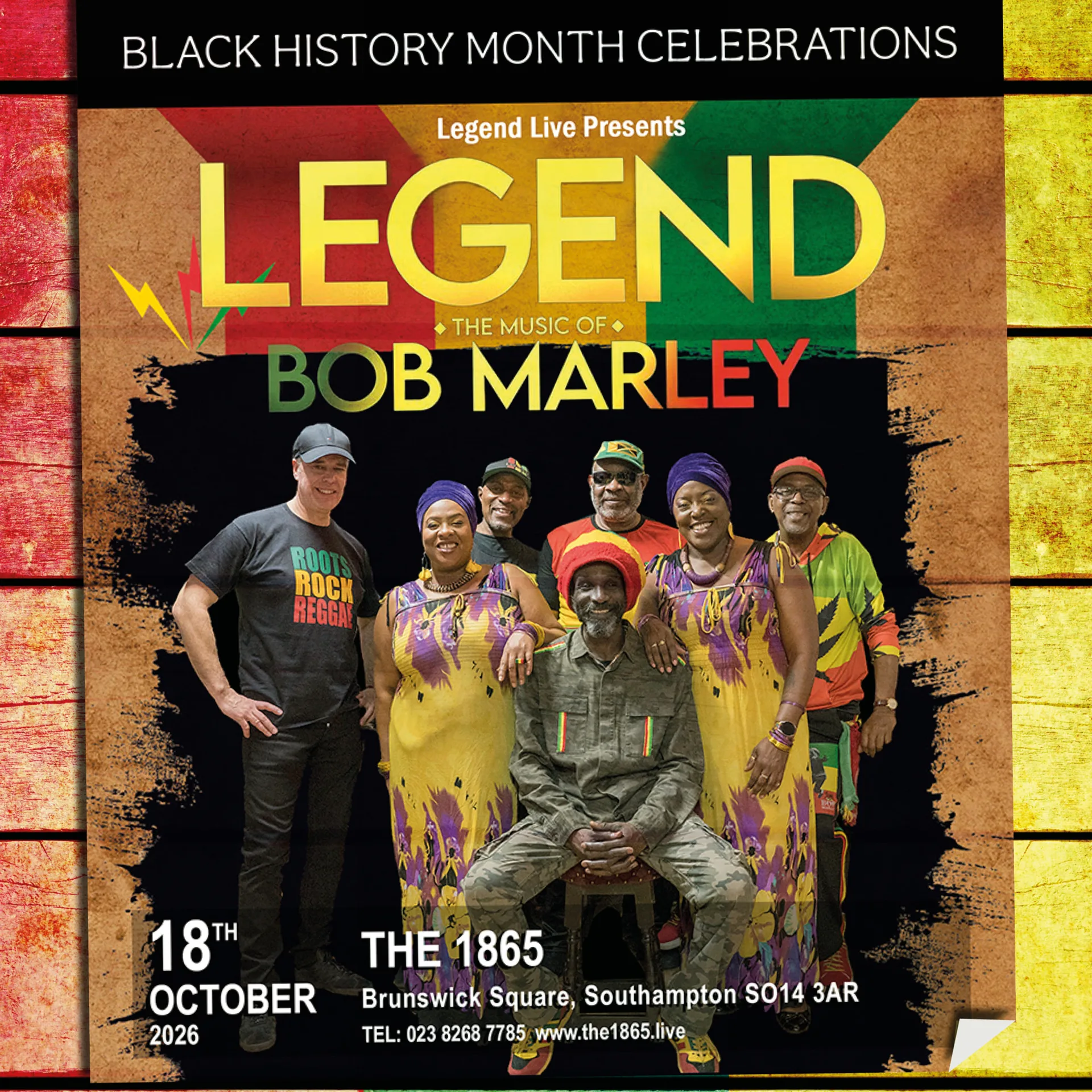 Legend Live Presents the Music of Bob Marley at Southampton