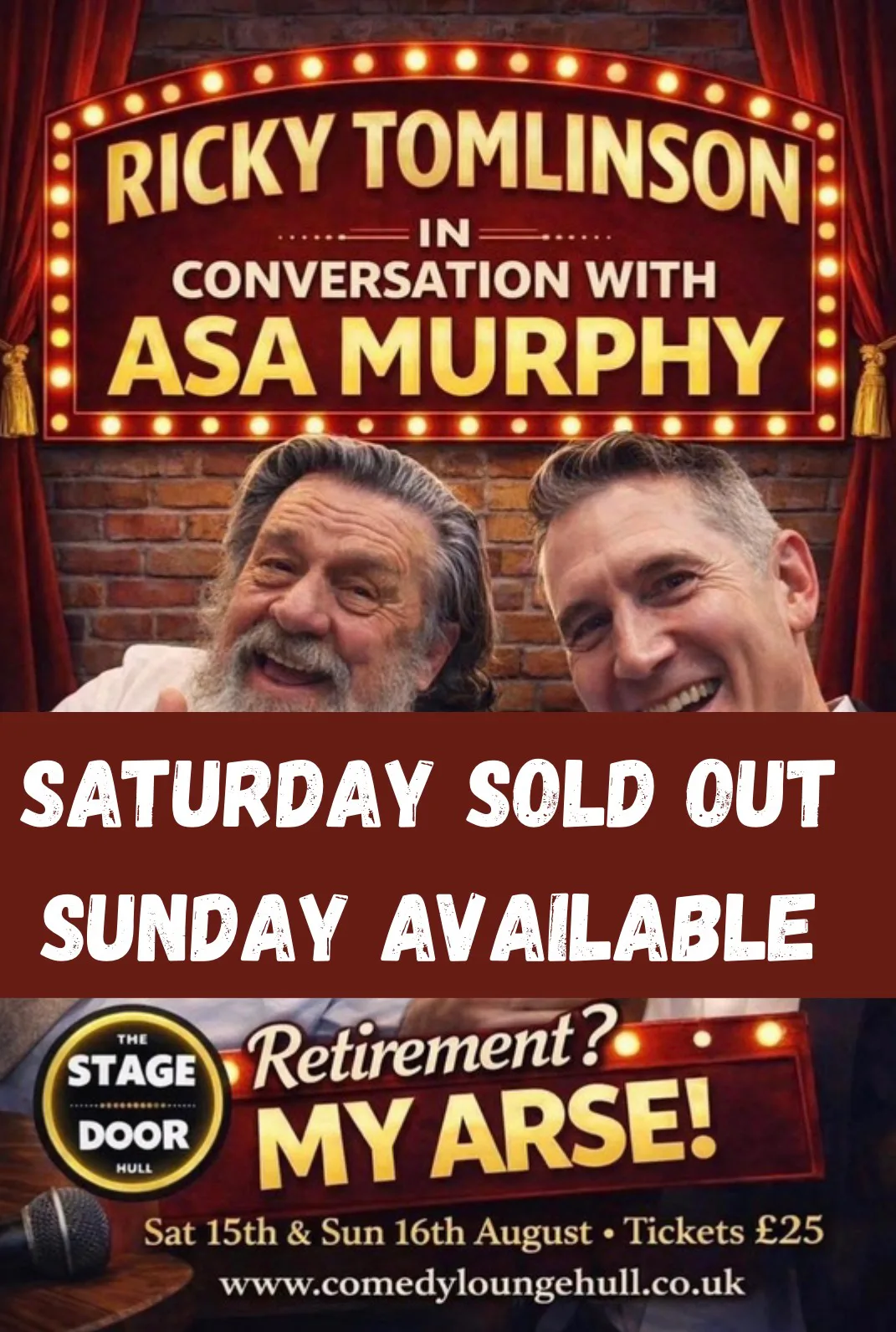 Ricky Tomlinson joined by Asa Murphy