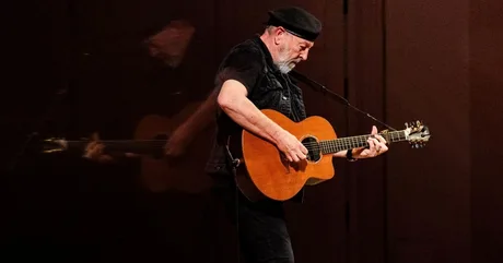 Richard Thompson with Zara Phillips at Wiltshire Music Centre