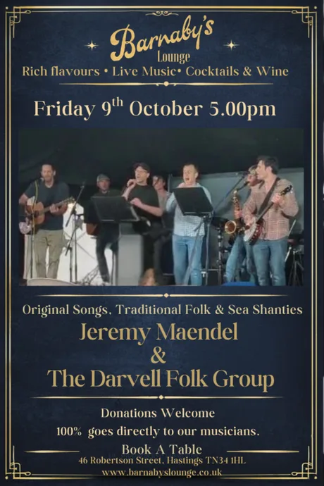 Jeremy Maendel & The Darvell Folk Group ~ 5pm