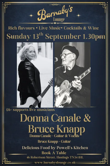 Donna Canale & Bruce Knapp ~ 1.30pm