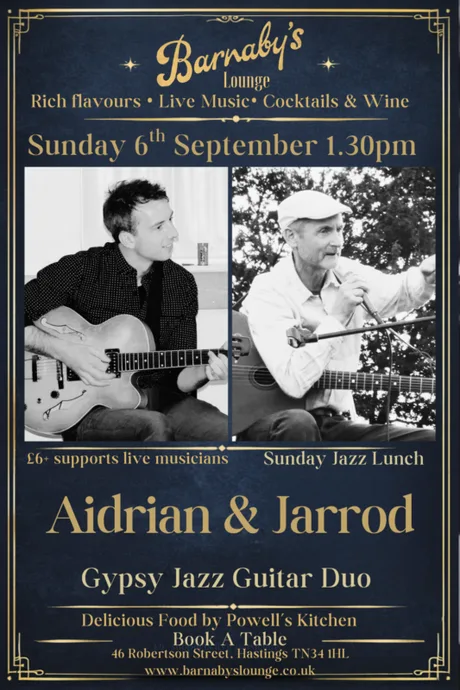 Adrian & Jarrod Gypsy Jazz ~ 1.30pm