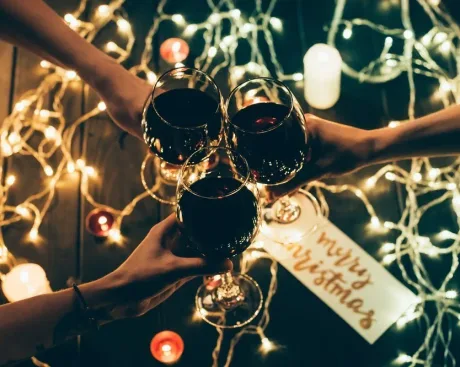 Christmas Wine and Cheeseboard