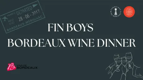 Bordeaux wine dinner at Fin Boys – 12 August