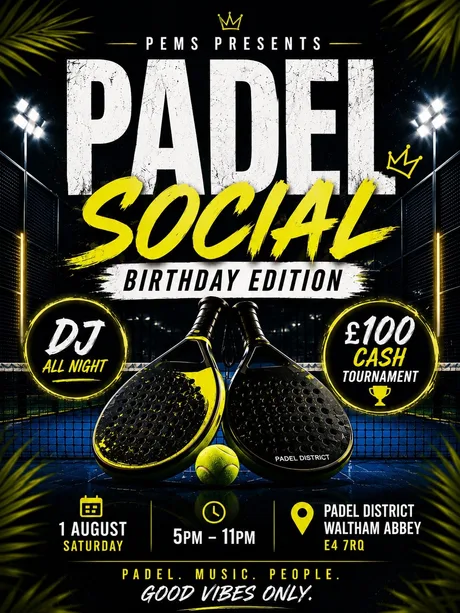 🎾 Padel Social: Birthday Edition