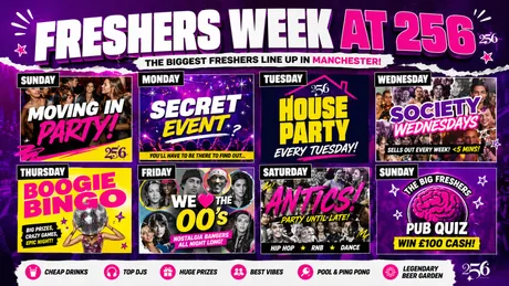 256 Freshers week 2026.