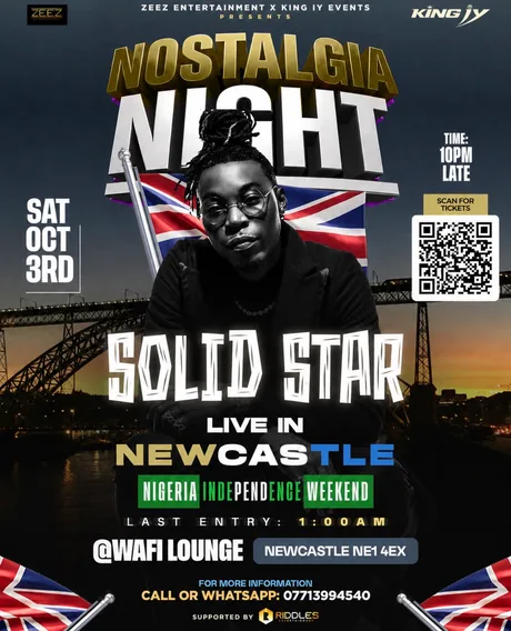 NOSTALGIA NIGHT: SOLID STAR LIVE IN NEWCASTLE