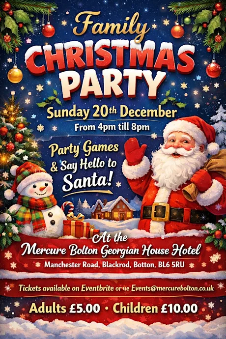 Family Christmas Party with Santa