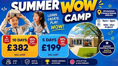 St Laurence Primary School Summer WOW Camp (10th - 14th August)