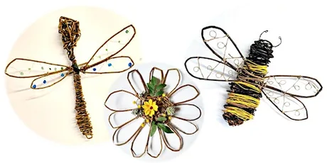 Willow Weaving Class: Bee, Daisy or Dragonfly (deposit)