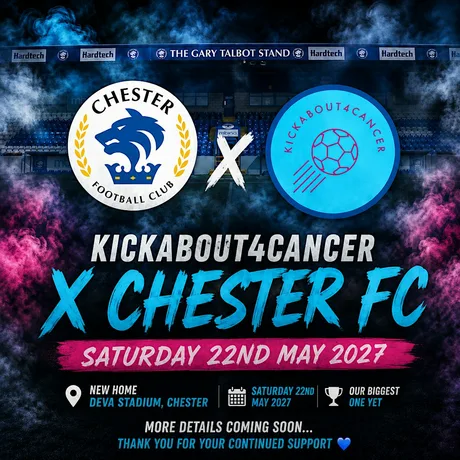 Kickabout4Cancer 2027 at Chester FC