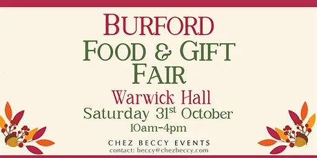 Burford Autumn Food & Gift Fair 2026| Food, Gifts & Artisan Makers