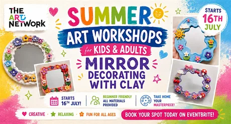 Mirror Decorating with Clay