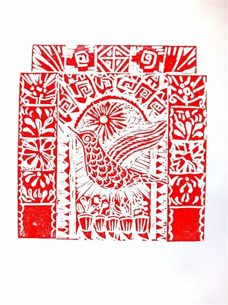 Introduction to Lino-printing with artist Katie Sandoval