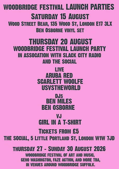 Woodbridge Festival London Launch Party