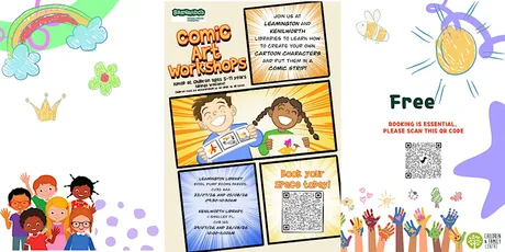 Time Together FAMILY COMIC ART -for children 5-11 years -Leamington Library