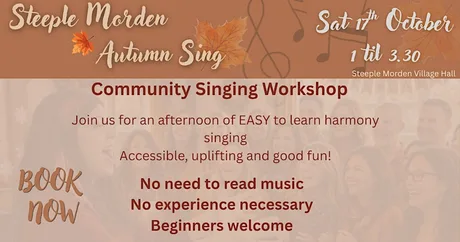 Autumn Community Singing Workshop - Steeple Morden