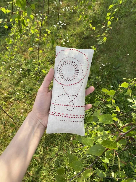 Embroidered Eye Pillow