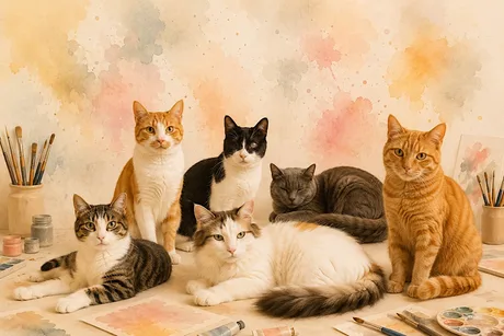 Cat Art workshop