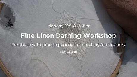 Fine Linen Darning Workshop