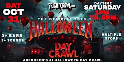The Fright Crawl | Aberdeen Halloween Day Bar Crawl 2026 | Sat, Oct 31