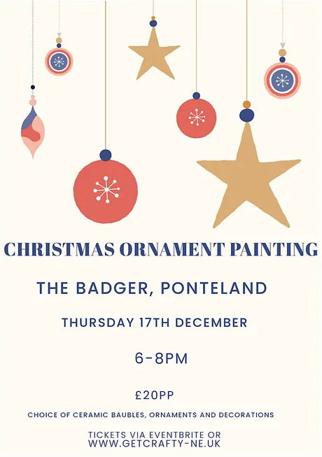 Ceramic Christmas decoration painting workshop