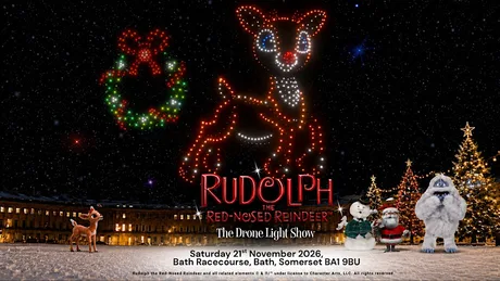 Rudolph the Red Nosed Reindeer: The drone light show- Bath