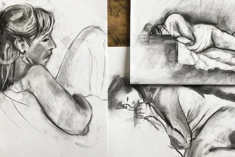 Graphite & Easel; Life Drawing Sessions